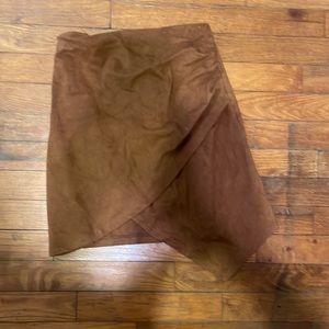 Suede High Waisted Skirt
